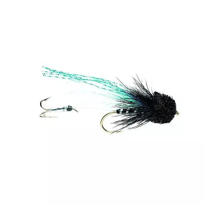 Fulling Mill Black/Blue Magic Surface Lure Fly 3 Fulling Mill Black/Blue Magic Surface Lure Fly