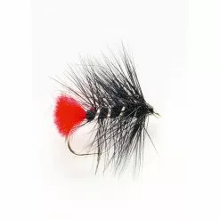 Fulling Mill Black Zulu Hackled Wet Fly -Top Sea-Trout Tackle Sales 207.1 1
