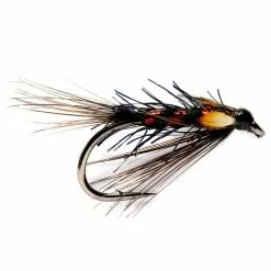 Fulling Mill DB Black/Red Holographic Nymph