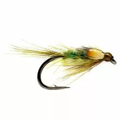 Fulling Mill DB Olive Green Holographic Nymph