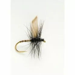 Fulling Mill Winged Dry Black Gnat Fly -Top Sea-Trout Tackle Sales 503.1 3