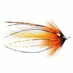 Fulling Mill RS Squid Hot Orange Salmon Fly Double